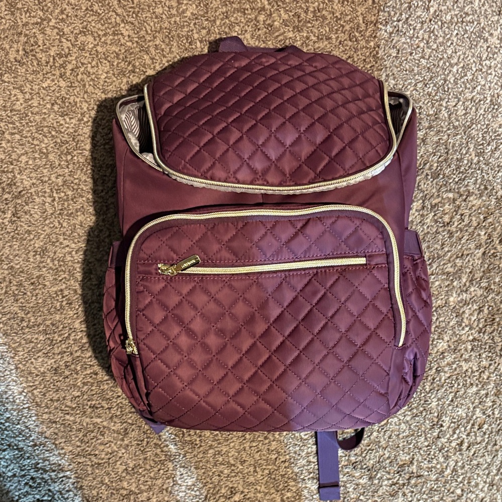 Quilted Purple diaper bag